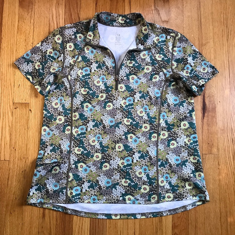 Kerrits Floral Short Sleeve Riding Jersey 1X